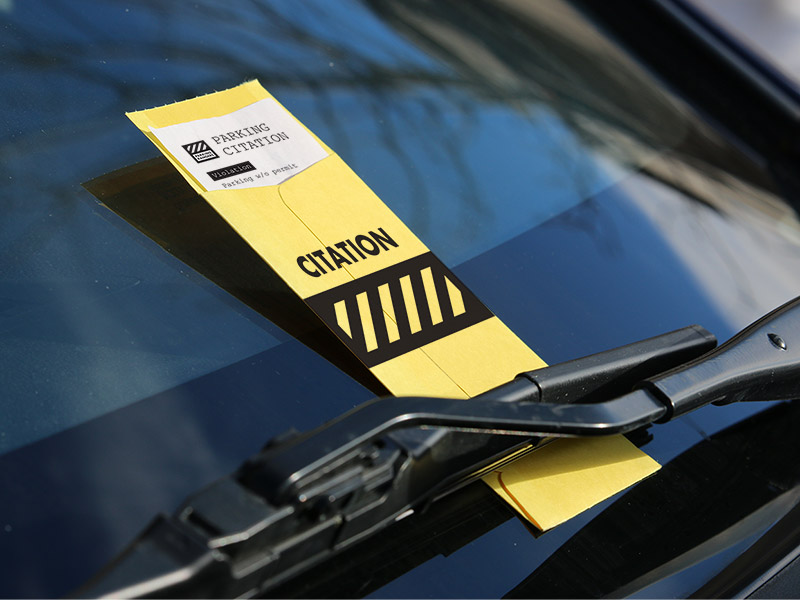 Parking Rangers Citation Envelope and Printout